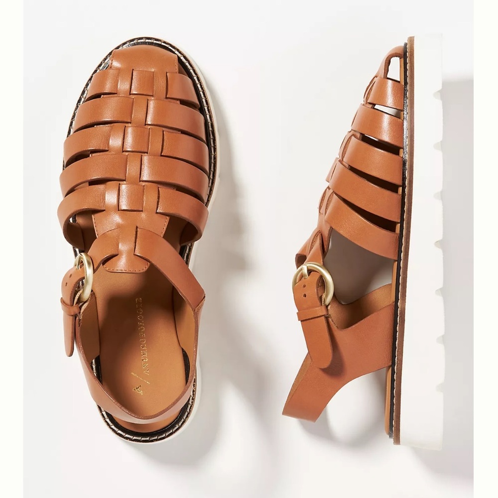 NWOT Anthropologie Fisherman Sandals Size 41